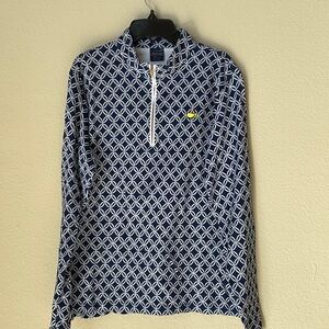 Peter Millar WomenMasters Navy and White Patterned Women's Top